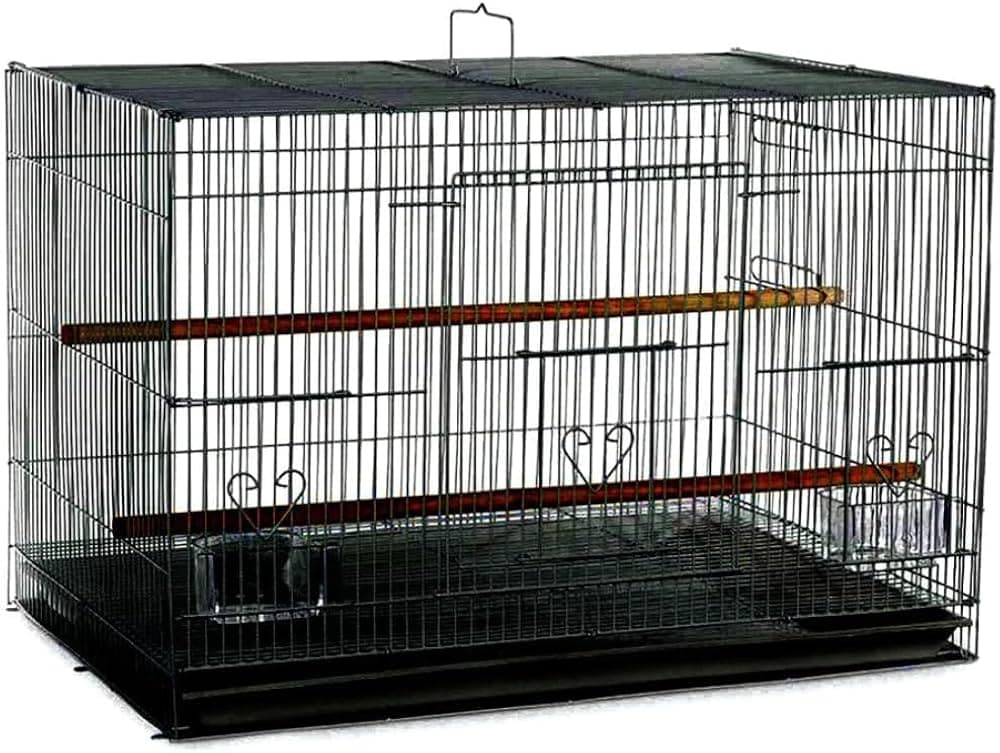 A&E Cage Company Flight Bird Cage & Stand, Black