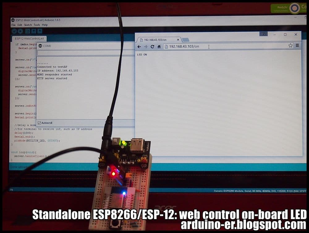 LED Controller Using Web Serial
