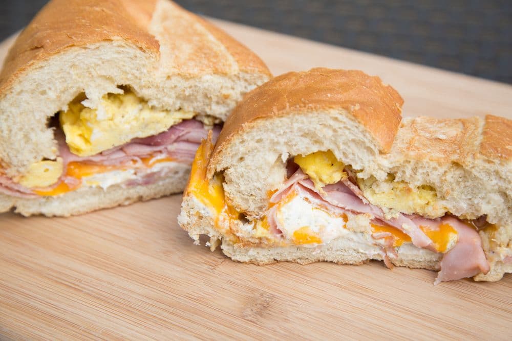 Stuffed Ham & Egg Bread