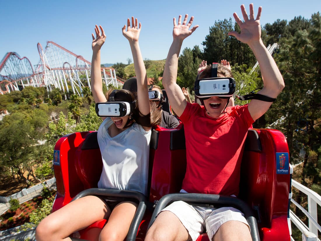 Ride a virtual roller coaster.