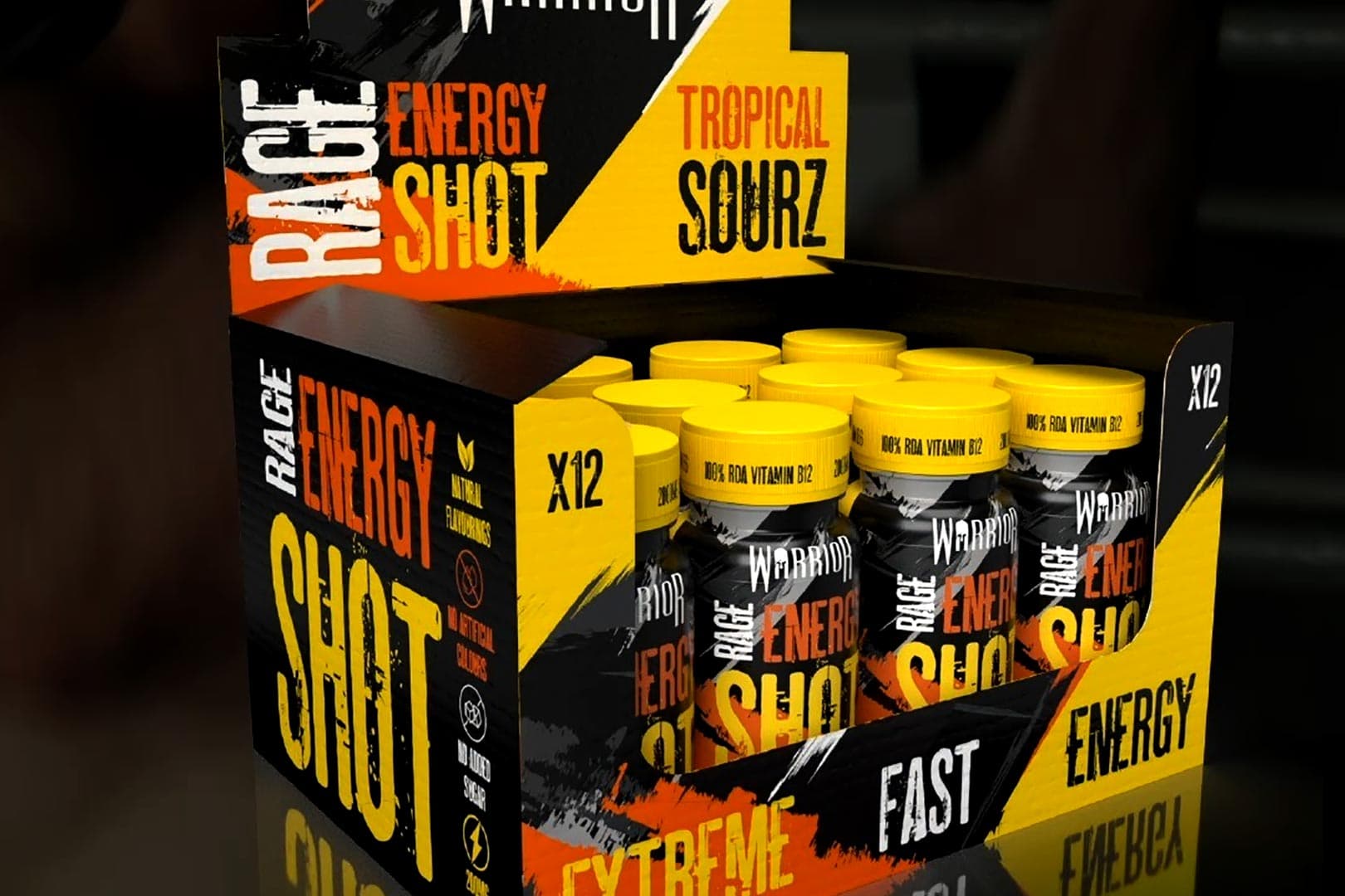 Warrior Rage Pre- Workout Energy Shot: Tropical Sourz