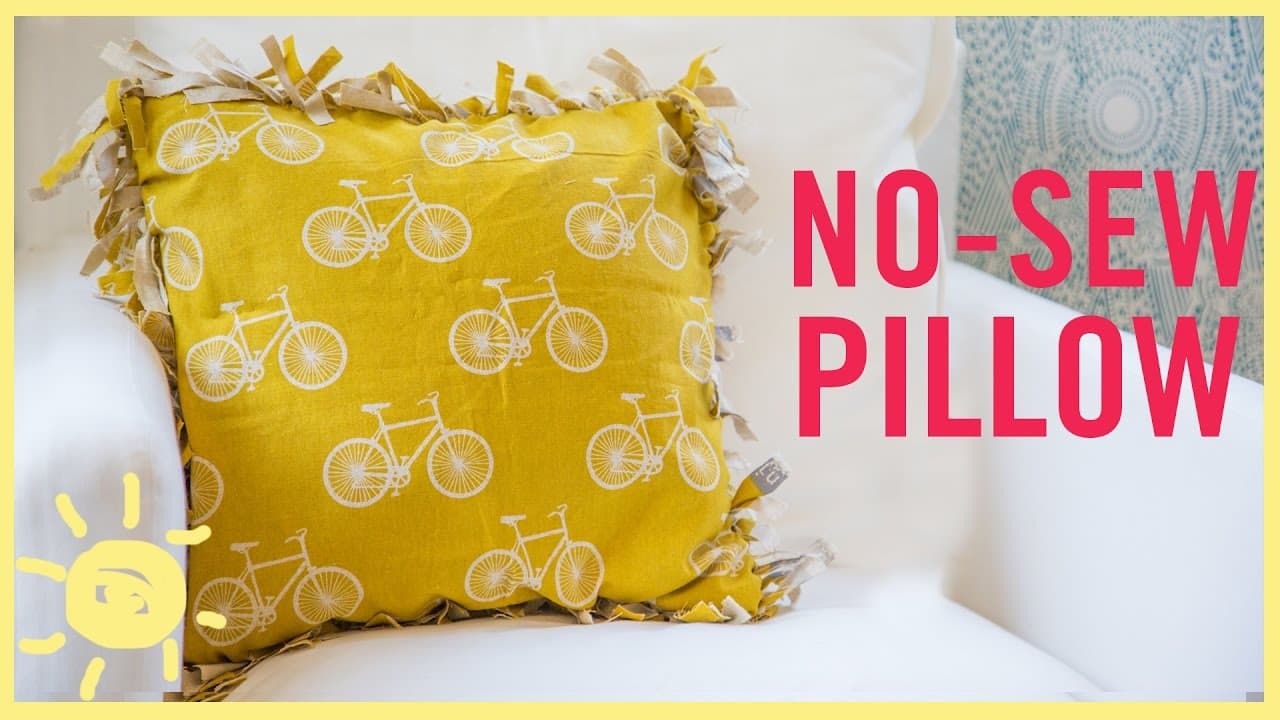 Make a DIY no sew cushion.