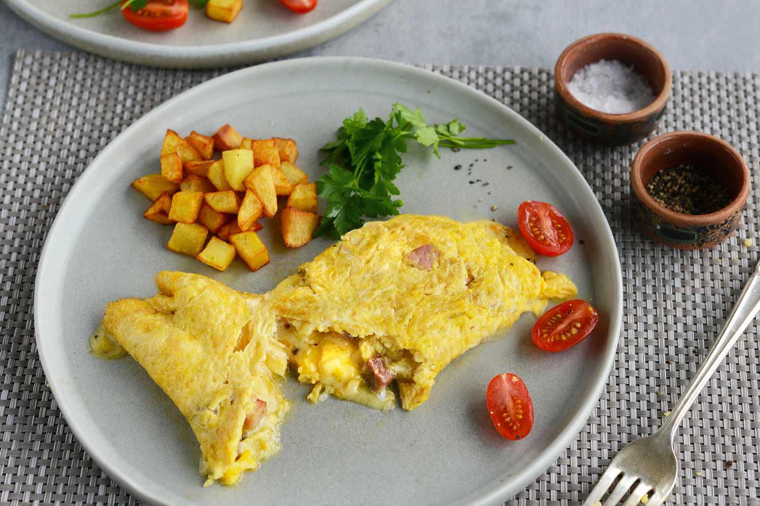 Ham and Swiss Omelet