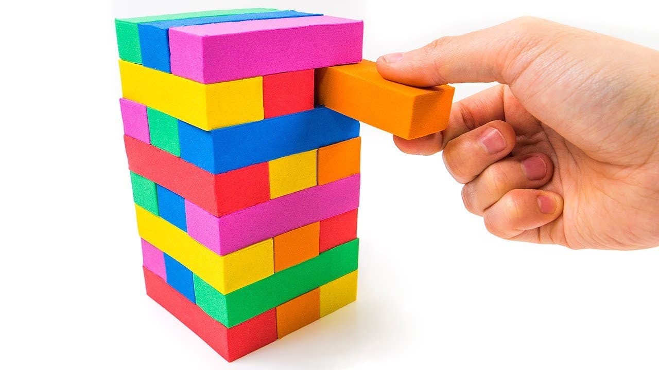 Colorful Jenga Game