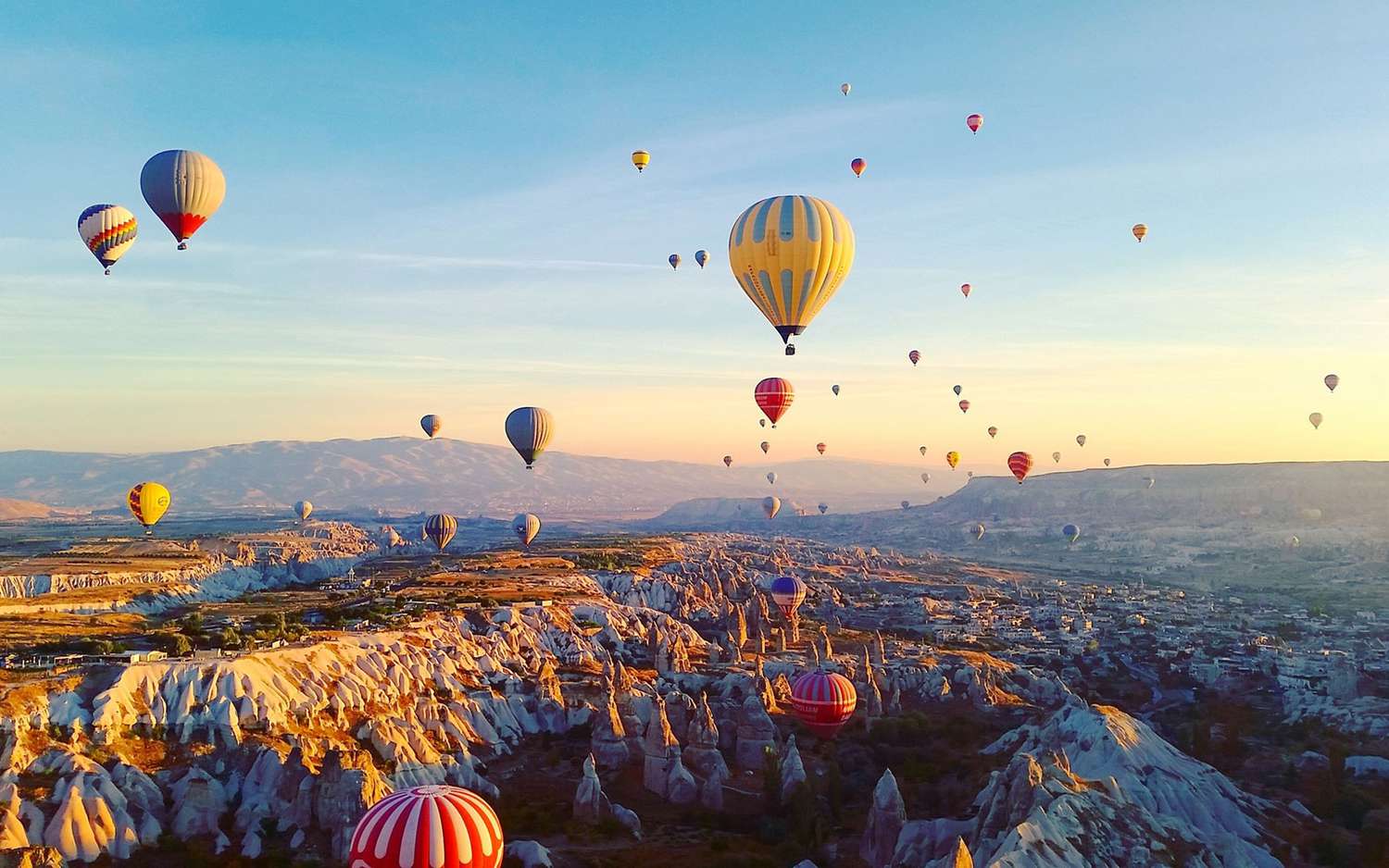 Hot air balloon over Cappadocia