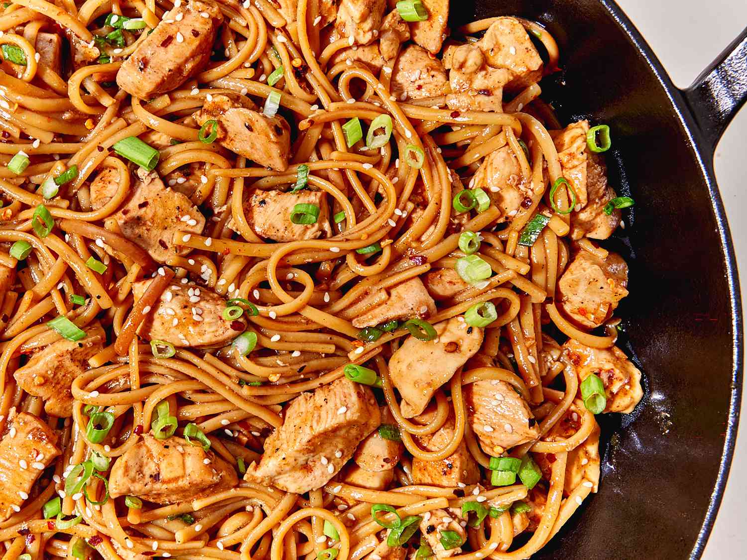 One-Pan Spicy Soy Noodles with Chicken